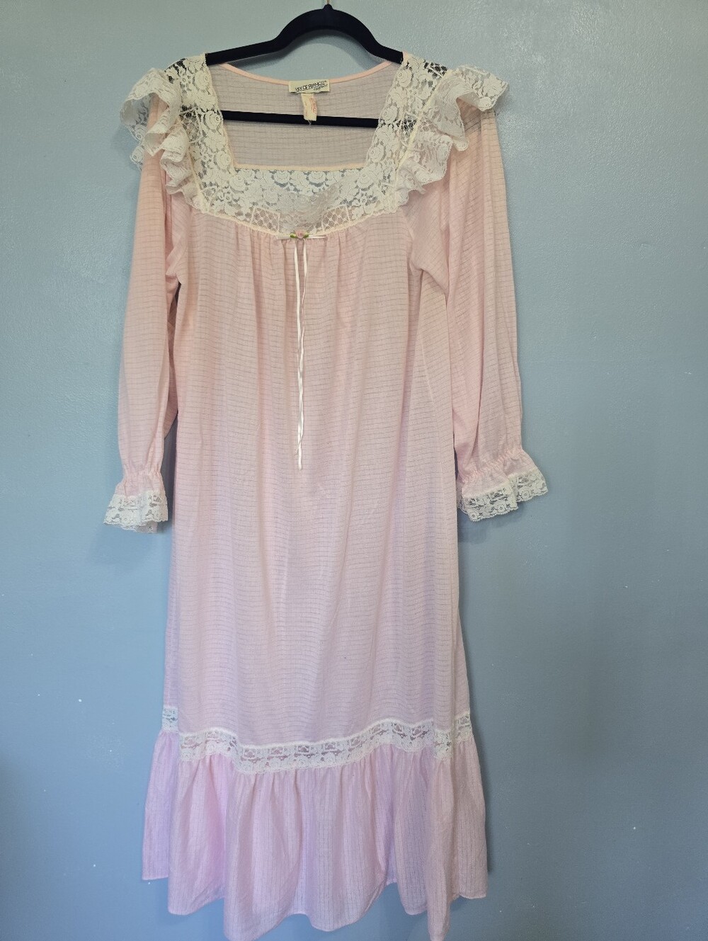 Vntg Lily Of France Sleepwear Pink Large